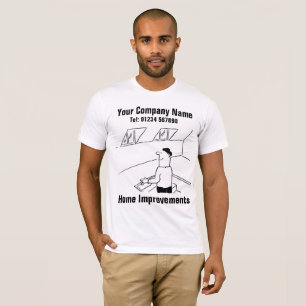 T-shirt Accueil Améliorations Caricature pour personnalise