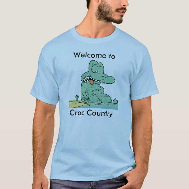 T-shirt Accueil au pays de Croc comique (Devant)