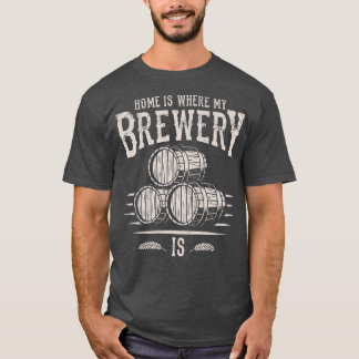 T-shirt Accueil Brasserie Brasserie Barrel Maison Est Où M