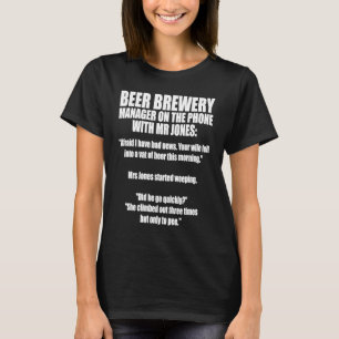 T-shirt Accueil Brasserie Microbrassage Maison de brasseri