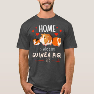 T-shirt Accueil C'Est Là Que Mes Cochons De Guinée Sont De