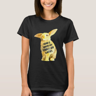 T-shirt Accueil C'Est Là Que Mes Lapins Attendent J'Aime M