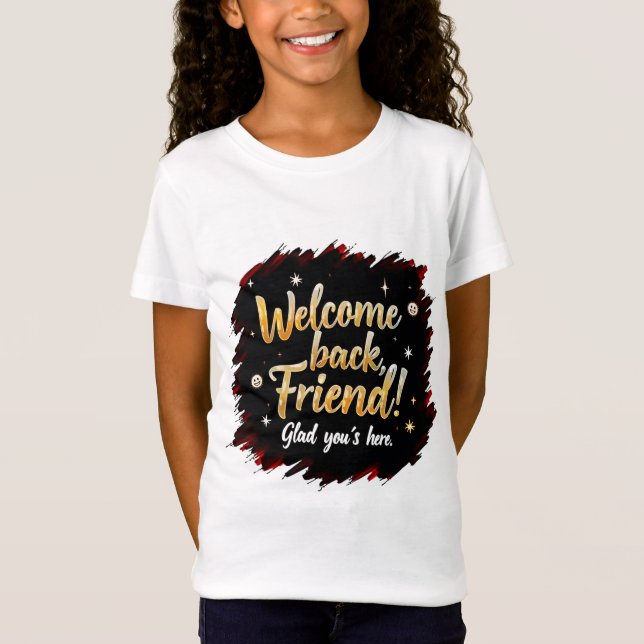 T-Shirt Accueil convivial - Salutation ami Tee (Devant)