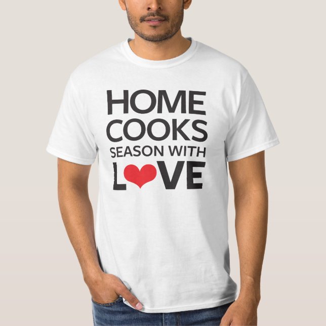 T-shirt Accueil Cuisiniers Saison Avec Amour (Devant)