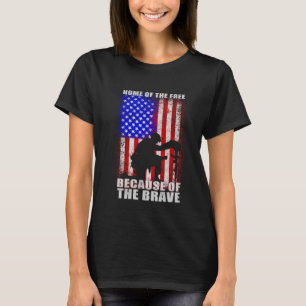 T-shirt Accueil De La Libération À Cause De La Brave Trous