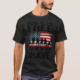 T-shirt Accueil De La Libération À Cause Du Brave Drapeau