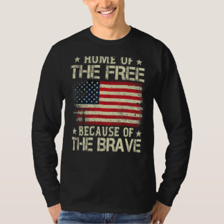 T-shirt Accueil De La Libération À Cause Du Brave Drapeau 