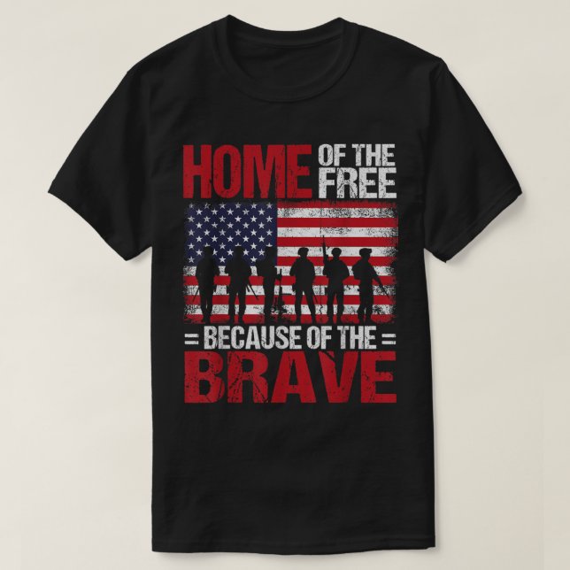T-shirt Accueil De La Liberté À Cause Du Brave Vétérinaire (Design devant)