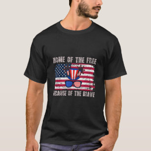 T-shirt Accueil De La Liberté À Cause Du Courageux
