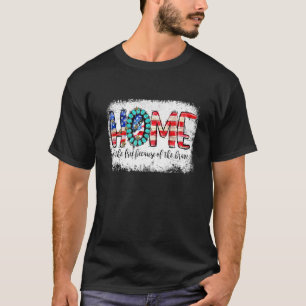 T-shirt Accueil De La Liberté À Cause Du Drapeau Brave Us
