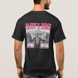 T-shirt Accueil de papa Trump Pink 2024 Hommes Femmes