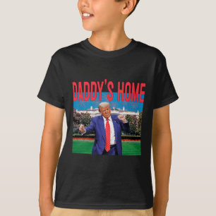 T-shirt Accueil de papa Trump Pink Trump 2024 Prenez l'Amé