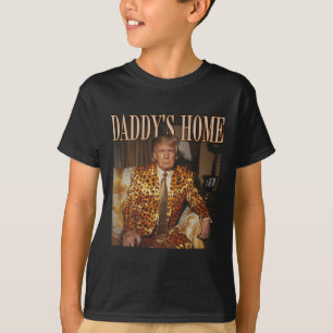 T-shirt Accueil de papa Trump Trump 2024 Leopard drôle