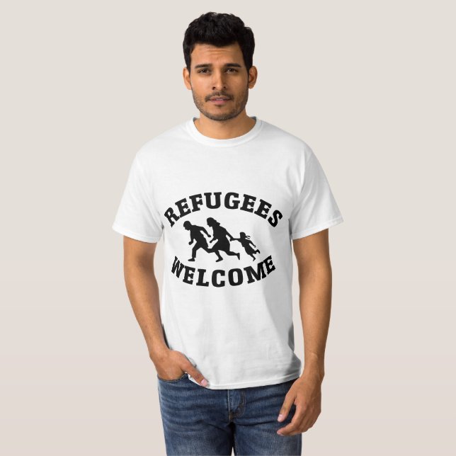 T-shirt Accueil de réfugiés (Devant entier)