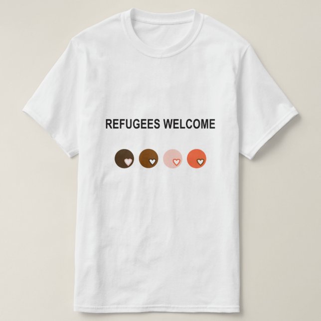T-shirt Accueil de réfugiés (Design devant)