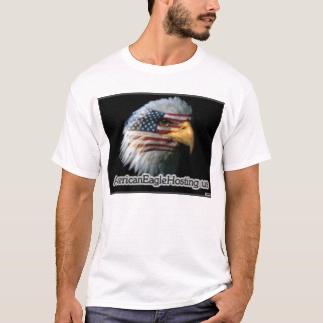 T-shirt Accueil d'Eagle d'Américain (Devant)