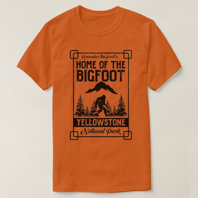 T-shirt Accueil Du Bigfoot Yellowstone National Park Cadea (Design devant)