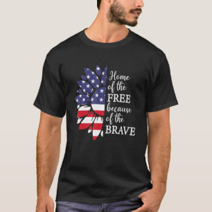 T-shirt Accueil du drapeau américain patriotique libre Tou