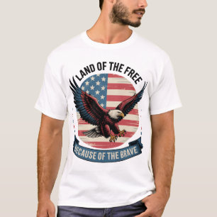 T-shirt Accueil du Free Patriotic Eagle Art