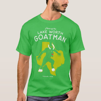 T-shirt Accueil du Lac Worth Goatman Monster Texas USA C