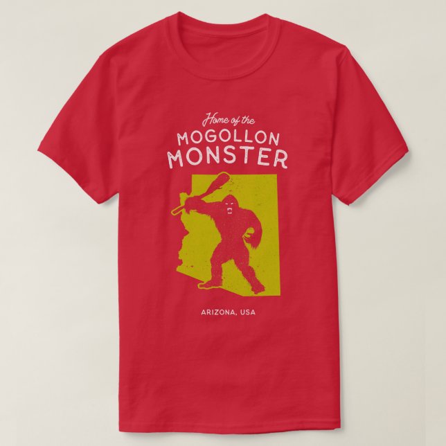 T-shirt Accueil du monstre Mogollon Arizona USA Cryptid B (Design devant)