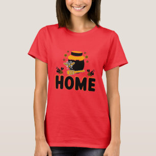 T-shirt "ACCUEIL" en pot d'abeille et de miel