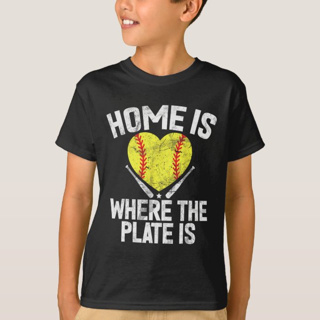 T-shirt Accueil est là où l'assiette est molle Catcher Sof (Devant)
