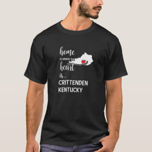 T-shirt Accueil Est Où Le Coeur Est Crittenden Comté Kentu