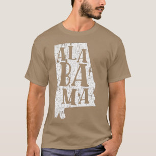 T-shirt Accueil Etat Alabama Drapeau doux Cadeaux Vintages