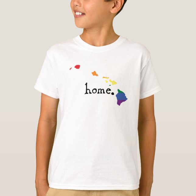 T-shirt Accueil Gay pride| Hawaï (Devant)