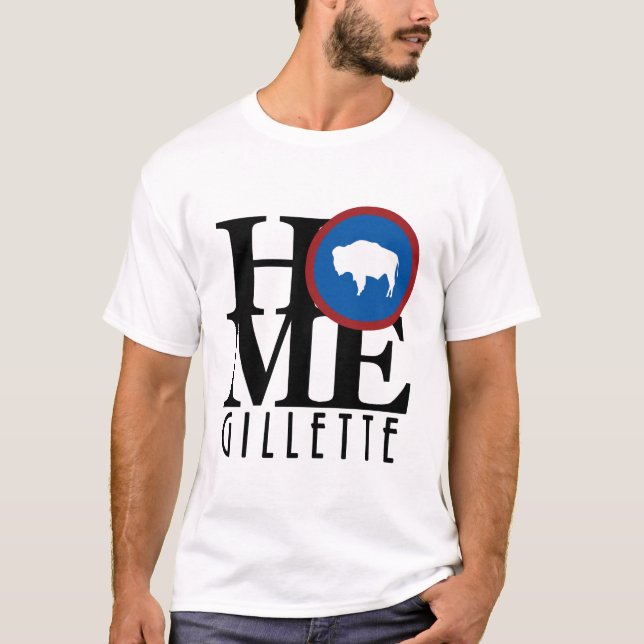 T-shirt ACCUEIL Gillette Wyoming (Devant)