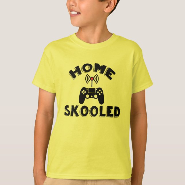T-shirt Accueil Joueur Skoolé Tee - Funny Homeschool Shirt (Devant)