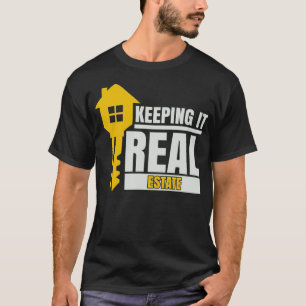 T-shirt Accueil Key Immobilier Agent Realtor Garder ça R