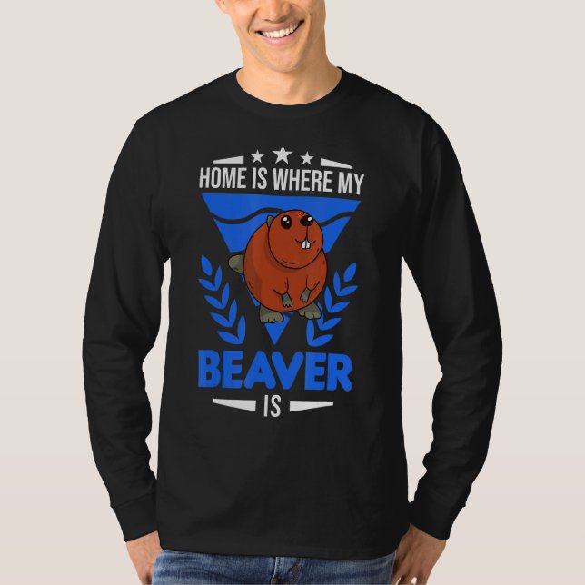 T-shirt Accueil Où Est Mon Castor (Devant)