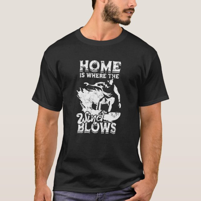 T-shirt Accueil Où Le Vent Bat Le Surf (Devant)