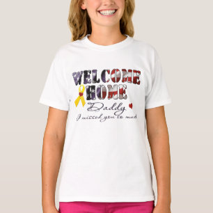 T-shirt Accueil personnalisé Accueil Papa Vous m'avez manq