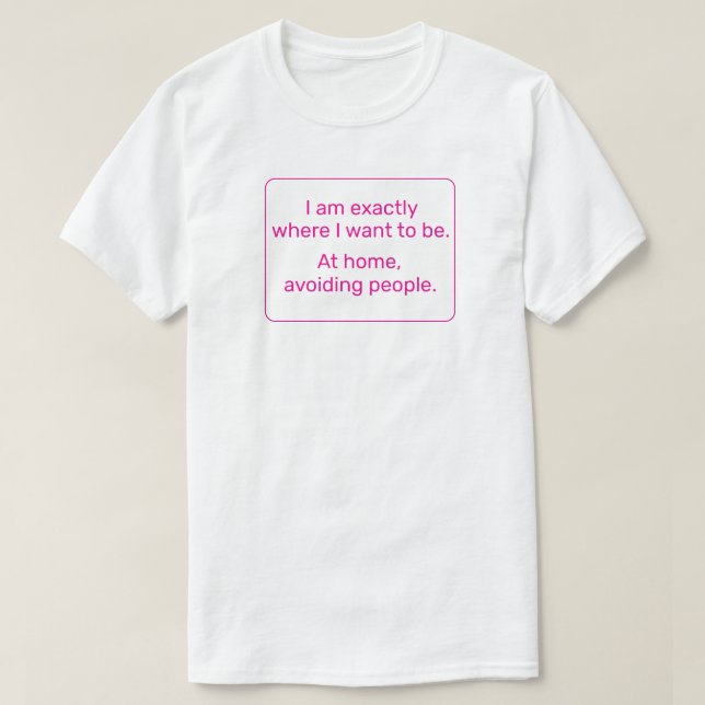 T-shirt Accueil (rose) (Design devant)