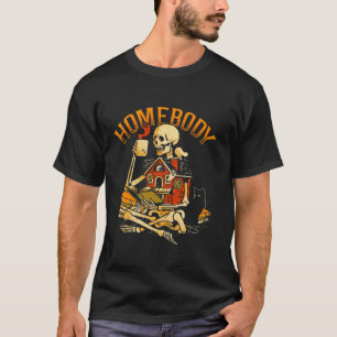 T-shirt Accueil Squelette avec café et réserver Salle de c