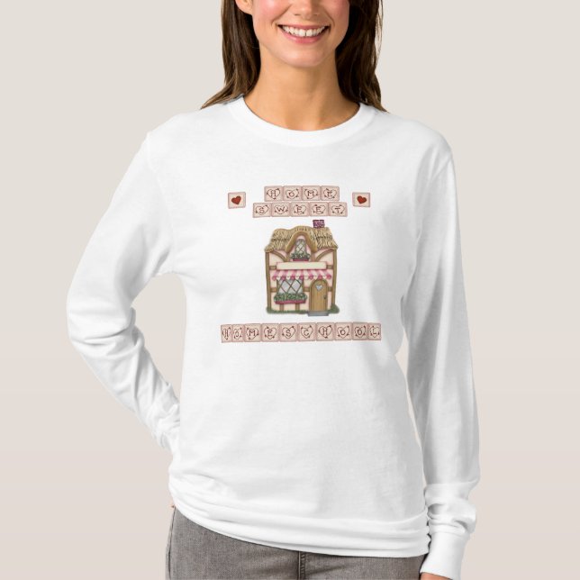 T-shirt Accueil Sweet Homeschool - Danseuse longue pour fe (Devant)
