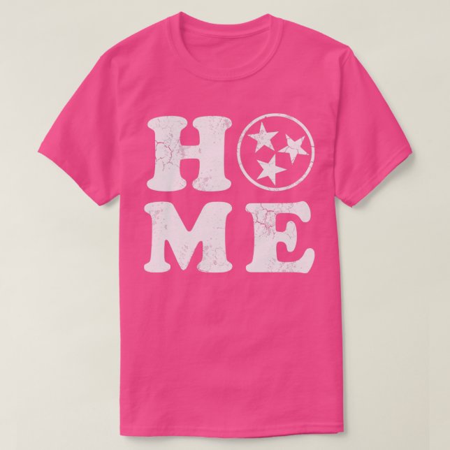 T-shirt Accueil Tennessee Drapeau orange (Design devant)