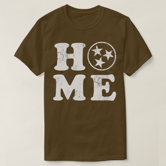 T-shirt Accueil Tennessee Drapeau orange (Design devant)
