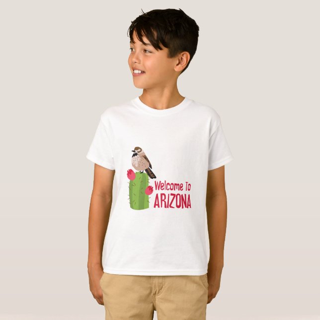 T-shirt Accueil vers l'Arizona (Devant entier)