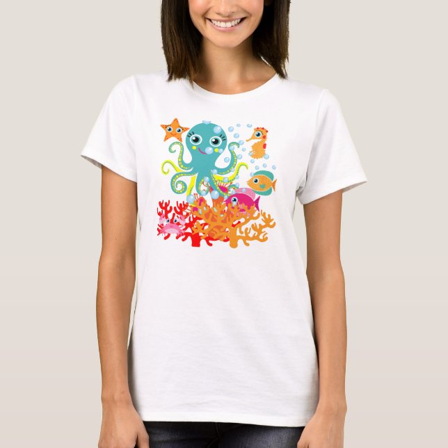 T-shirt Accueil vers l'océan (Devant)