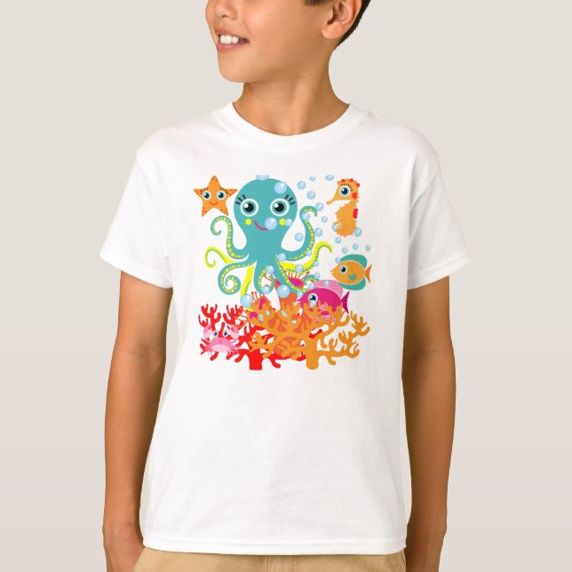 T-shirt Accueil vers l'océan (Devant)