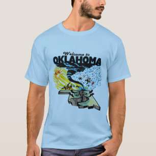 T-shirt Accueil vers l'Oklahoma. Est c'un grand état ou ce