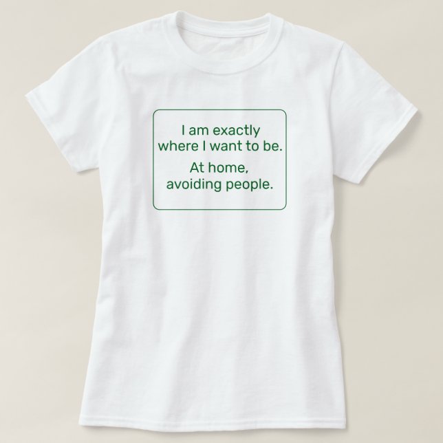 T-shirt Accueil (vert) (Design devant)
