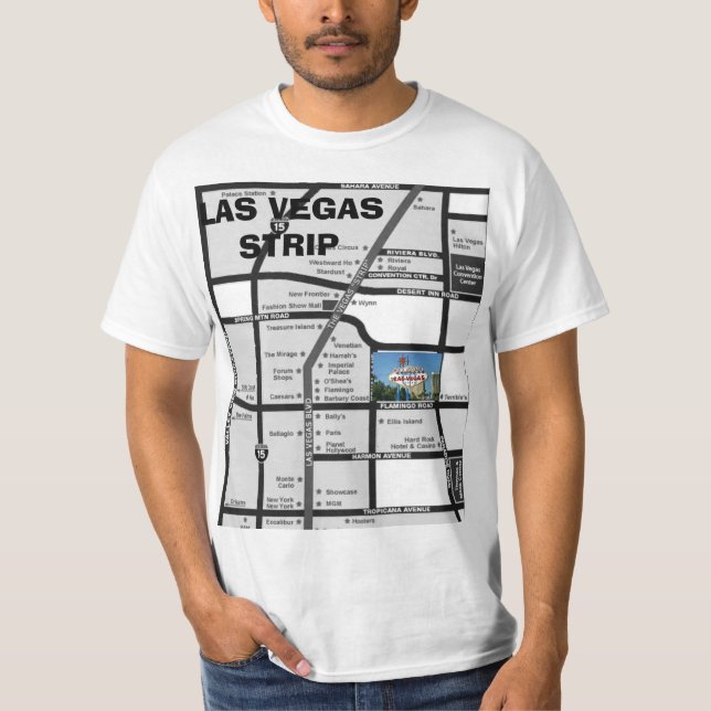 T-shirt Accueillez à la carte de bande de LAS VEGAS (Devant)