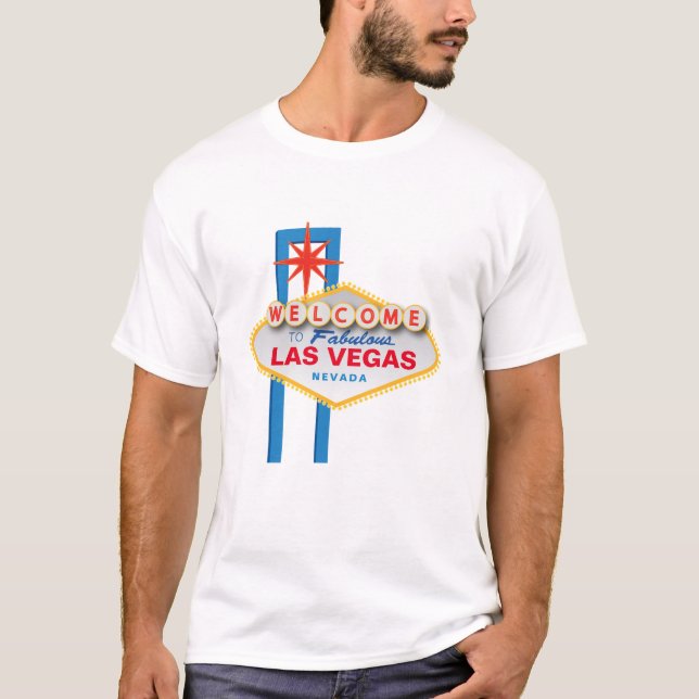 T-shirt "Accueillez signe iconique de Las Vegas au Nevada (Devant)
