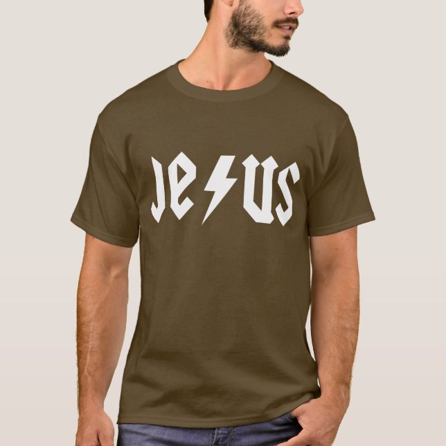T-shirt ACDC Jésus (Devant)