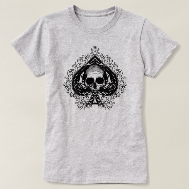 T-shirt Ace crâne des pique (Design devant)
